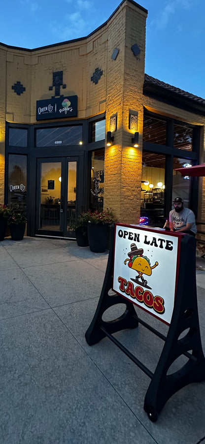 Solar Sidewalk Wind Sign! (patent-pending)