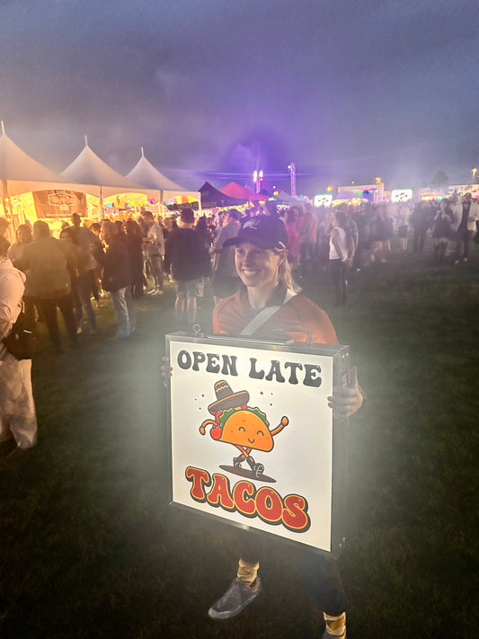 🎪 Nite Lite Solar Sign - Festival Edition